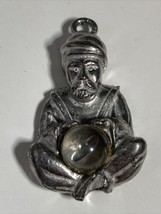 &quot;Thief of Bagdad&quot; Silver Plate Fortune Teller Brooch/Pin Broken For Parts/Repair - £30.02 GBP