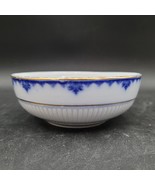 Antique c.1880&#39;s Pinder &amp; Bourne England Flow Blue Dessert Berry Bowl Go... - $274.68 MXN