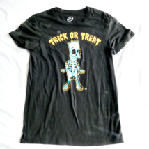 The Simpsons Halloween Men&#39;s Bart Trick Or Treat Graphic T Shirt Black S... - $188.16 MXN