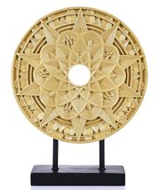 Geometric Mandala Decorative Sculpture Round Art Piece White Elegant Decor - €23,92 Geometric Mandala Decorative Sculpture Round Art Piece White Elegant Decor - €23,92 EUR