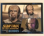 Star Trek The Next Generation Heroes Trading Card #4 Worf Michael Dorn - £1.57 GBP