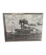 Vintage Steamboat Riverboat Notecards Set Mississippi Paddle Boat Art 11... - $22.50