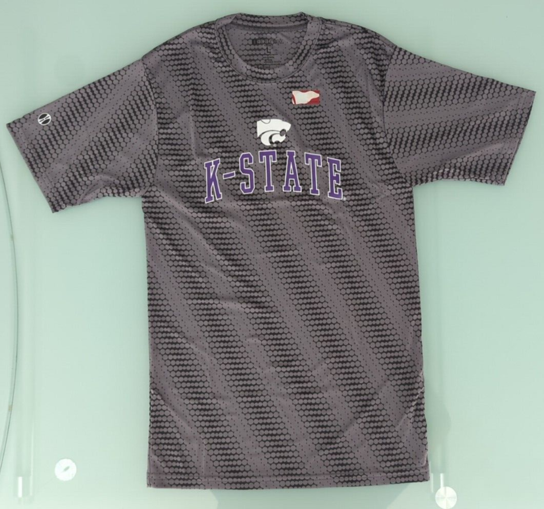 Primary image for NCAA Kansas State Wildcats Youth Torpedo Short Sleeve Tee Sz L Graphite