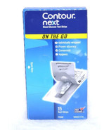 CONTOUR NEXT ON THE GO Blood Glucose Test Strips 15 test strips new exp 10/31/23 - $10.99
