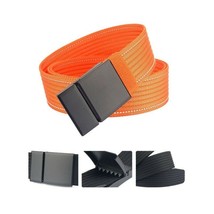 Classic Men&#39;s Webbed Belt for Jeans and Casual Wear Quick Release Metal ... - £12.14 GBP