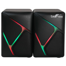 beFree Sound Dual Compact LED Gaming Speakers - £37.40 GBP