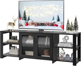 Tv Stands, Entertainment Center With Storage Cabinet And 4 Open Shelves Tv - $150.92