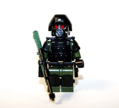 Building Block SWAT Green soldier deluxe in gas mask Minifigure US Toy Minifigur - $7.38