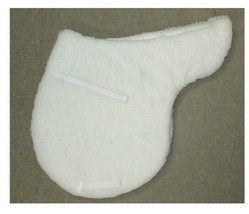 English Horse Saddle Pad Double Sided White Fleece All Purpose English Show Tack - £29.37 GBP