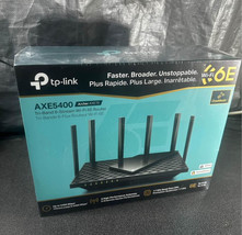New TP-Link AXE5400 WiFi 6E Router (Archer AXE75), Tri-Band, Gaming, VPN - £78.56 GBP
