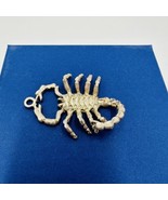 925 Sterling Silver Scorpion Pendant Jewelry Vintage Shiny Large 1 Of A ... - £43.96 GBP