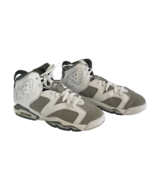 Nike Air Jordan 6 Retro GS Cool Grey Boys White &amp; Grey Sneakers Size 5.5... - £62.29 GBP