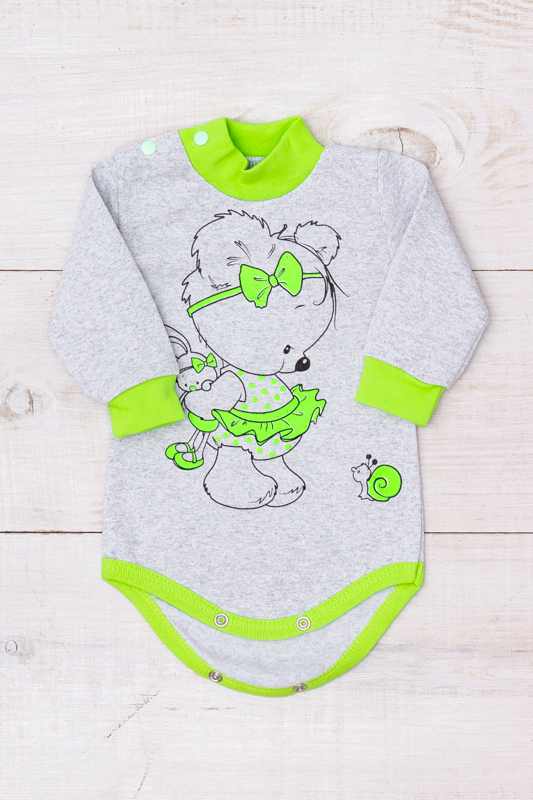 Bodysuit (infant girls), Winter,  Nosi svoe 9545-023-33-5 (siryj-vedmedyk) - $11.58