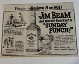 Jim Beam vintage 1977 Print Ad Advertisement Ripley’s Believe It Or Not Pa7 - £5.44 GBP