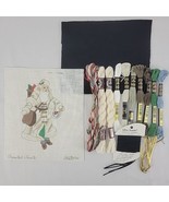 Handpainted Needlepoint Canvas Santa Strictly XMAS Kit Crystal Ornament ... - $95.00