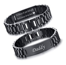 Watch Band Stainless Steel Link Bracelet DAD - £57.72 GBP