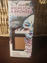 Ioni Face Highlight &amp; Bronzer Golden Glow Soft Texture-Brand New-SHIPS N... - $12.75