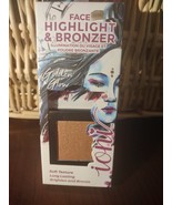 Ioni Face Highlight &amp; Bronzer Golden Glow Soft Texture-Brand New-SHIPS N... - €11,85 EUR