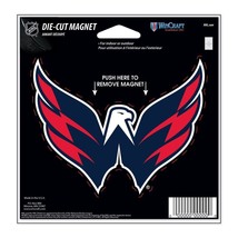 NHL Washington Capitals Logo on 4 inch Auto Magnet Die-Cut by WinCraft - £11.76 GBP