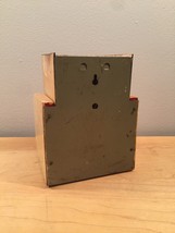 Vintage 40s metal fold-out recipe box, RARE, looks like 3 books on a shelf image 2