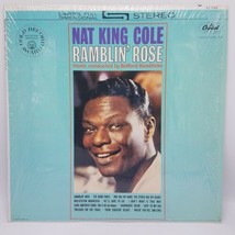 Vintage 1962 Nat King Cole &quot;Ramblin&#39; Rose&quot; LP - Capitol Records T-1793 NM Shrink - £14.67 GBP