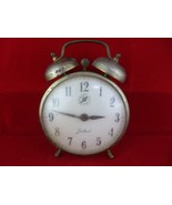 Gabriel Robertshaw Lux Vintage Brass Twin Bell Alarm Clock - £7.83 GBP