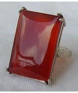 RC red agate silver ring - $568.49 MXN
