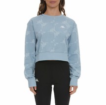 Kappa Authentic Tadci Blue Logo Cropped Sweatshirt S - NWT  - £31.45 GBP