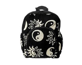 Mia Jewel Shop Yin Yang Small Backpack Retro Print Pattern Adjustable Strap Cush - £22.15 GBP