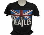 The Beatles Mens Small  T-Shirt Union Jack UK Flag Logo Apple British Ba... - $13.20