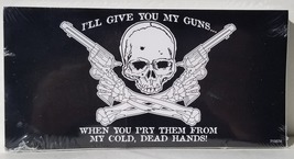 Pirate Crossed Revolvers Bumper Stickers Made in USA 12 PACK - £18.50 GBP