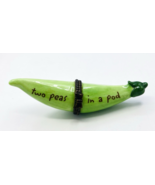 PHB Two Peas in a Pod Porcelain Trinket Pill Box Midwest Cannon Falls NO... - $43.56