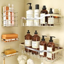 Shower Organizer [5-Pack] Shower Shelves For Inside Shower Adhesive Show... - £48.70 GBP