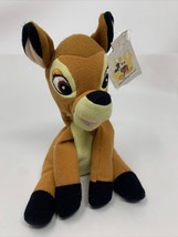 Walt Disney World Bambi Plush Bean Bag 7.25&quot; Great gift idea Used With Tag - £16.01 GBP