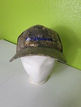 Realtree Camo Baseball Cap Hat Farwest Spellout Embroidered Strapback Hu... - $14.56