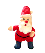 Stuffed Santa Claus Vintage Plush Toy Puffy Stuffed Nylon Parachute Chri... - €23,70 EUR