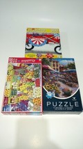 Lot Of 3 Jigsaw Puzzles By Car-Z-Art Puzzlebug & Cardinal New Sealed Package  - $5.99