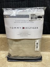New - Tommy Hilfiger Modern Sands Chino Euro Pillow Sham - 26x26 Tan/Pink Niop - £15.89 GBP
