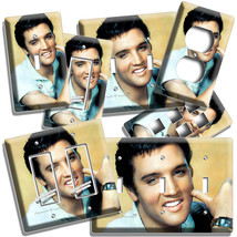 Handsome Elvis Presley Smiling Light Switch Outlet Wall Plate Vintage Room Decor - £9.58 GBP+