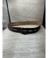 Cabi Women’s Brown Leather Belt Leather Brass Closure Waist Cinch - $40.62 CAD