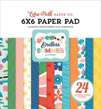 Echo Park Double-Sided Paper Pad 6&quot;X6&quot; 24/Pkg-Endless Summer - $15.49