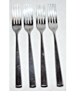 4 Mikasa Essex Stainless Steel Flatware Dinner Forks 8 1/4&quot; - $34.19 CAD