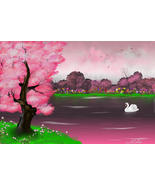 Cherry Blossom Serenity Art Print - $124.53 CAD