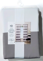 HD Designs Room Darkening Curtain Panel Gray Cabana Stripe Oeko Tex 50x84in - £28.32 GBP