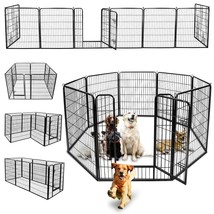 31.5 X 39&quot; Exercise Fence Metal Dog Playpen Multiple Shape Safe For Pet ... - £117.27 GBP