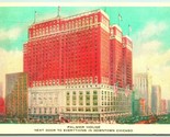 Palmer House Hotel Chicago Illinois IL 1935 WB Postcard G1 - $2.92