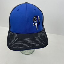 Blue Line Punisher Trucker Hat Richardson Lg-XL - £9.72 GBP