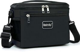 BEIMILY Lunch Bag for Women/Men,Insulated Lunch Box Soft 8 Liter 6.8&quot;D x... - $18.81