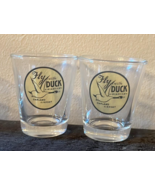 DUCK AIR SERVICES AIRLINES OAKLAND CALIFORNIA AIR LINES SHOT GLASSES - £17.94 GBP