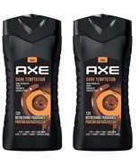 2 x Axe Dark Temptation 3 In 1 Body Face Hair Wash Men 250ml Chocolate F... - £19.53 GBP